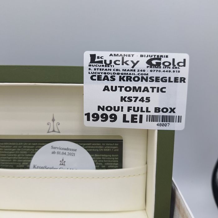 Ceas kronsegler Automatic ks745 factura garanție #48007