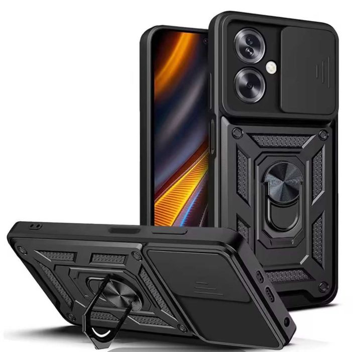Husa Antisoc Armor Hybrid cu inel pentru Oppo A38 4G / Oppo A79 5G