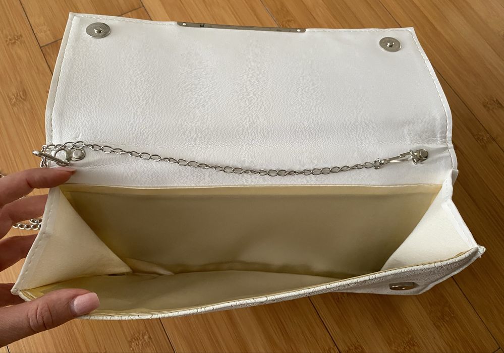 Geanta plic crem