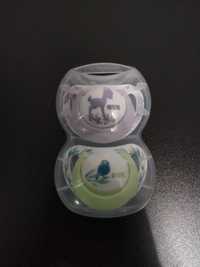 Бебешки залъгалки Nuk 0-6 m, силиконови