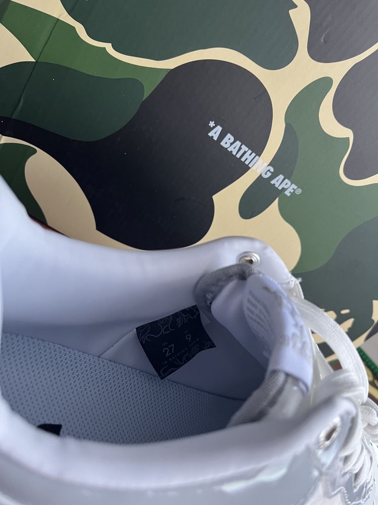 Bape Sta Low White Grey