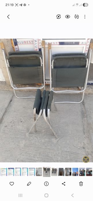 Продаются раскладные кресла с раскладными  стульями