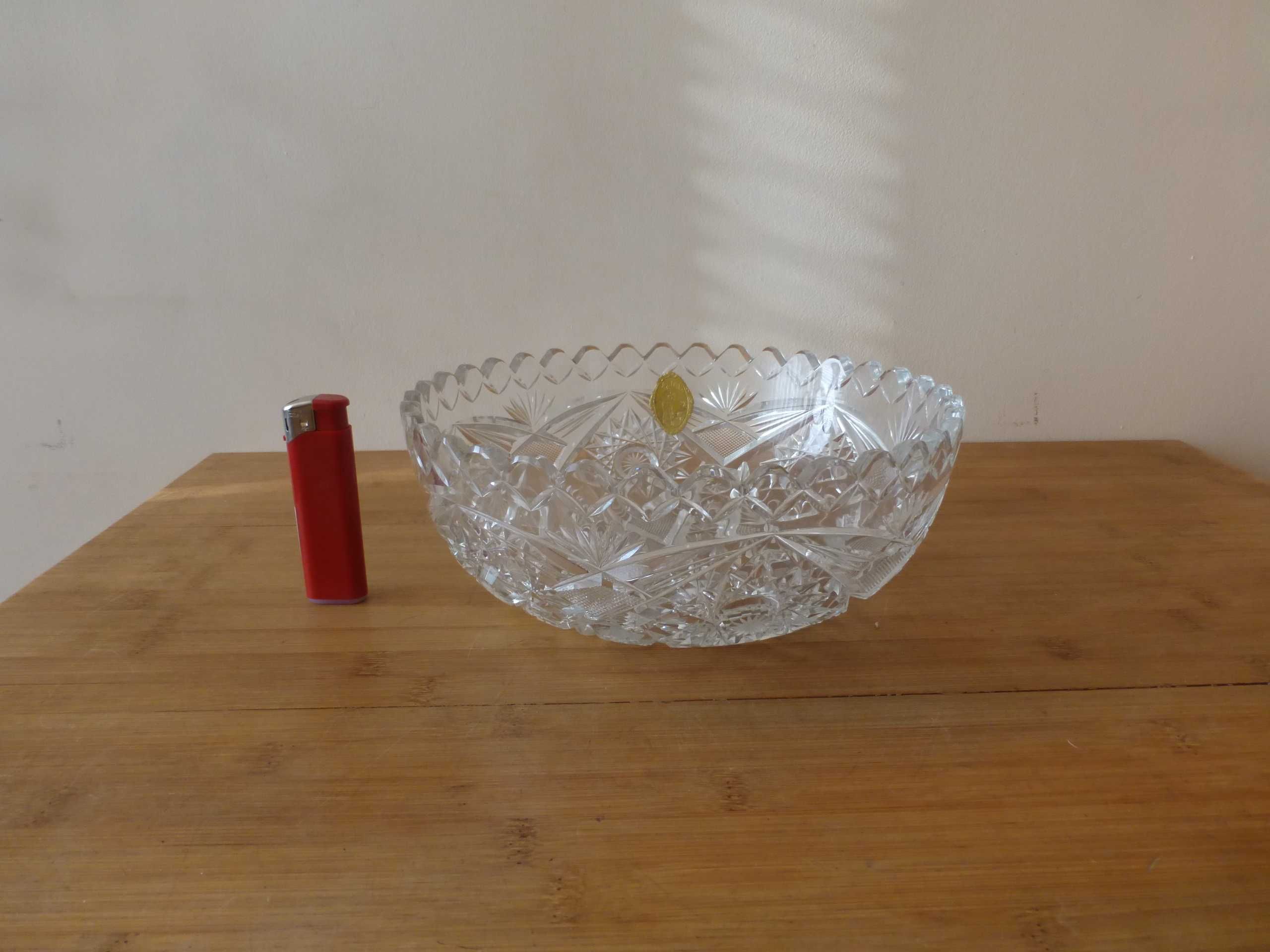 Кристална стъклена фруктиера купа R.& B. 1970 г