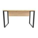 Birou calculator standard , stejar sonoma + negru, 130 x 68 x 75 cm