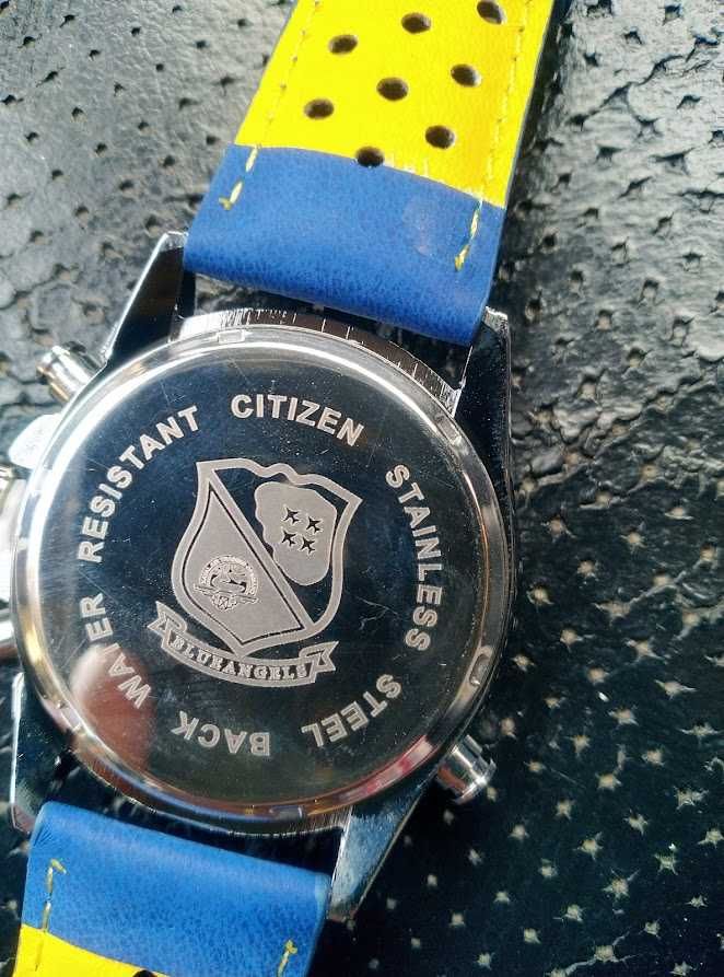 Мъжки ръчен Часовник Citizen Blue Angels World Chronograph дата,ден ч