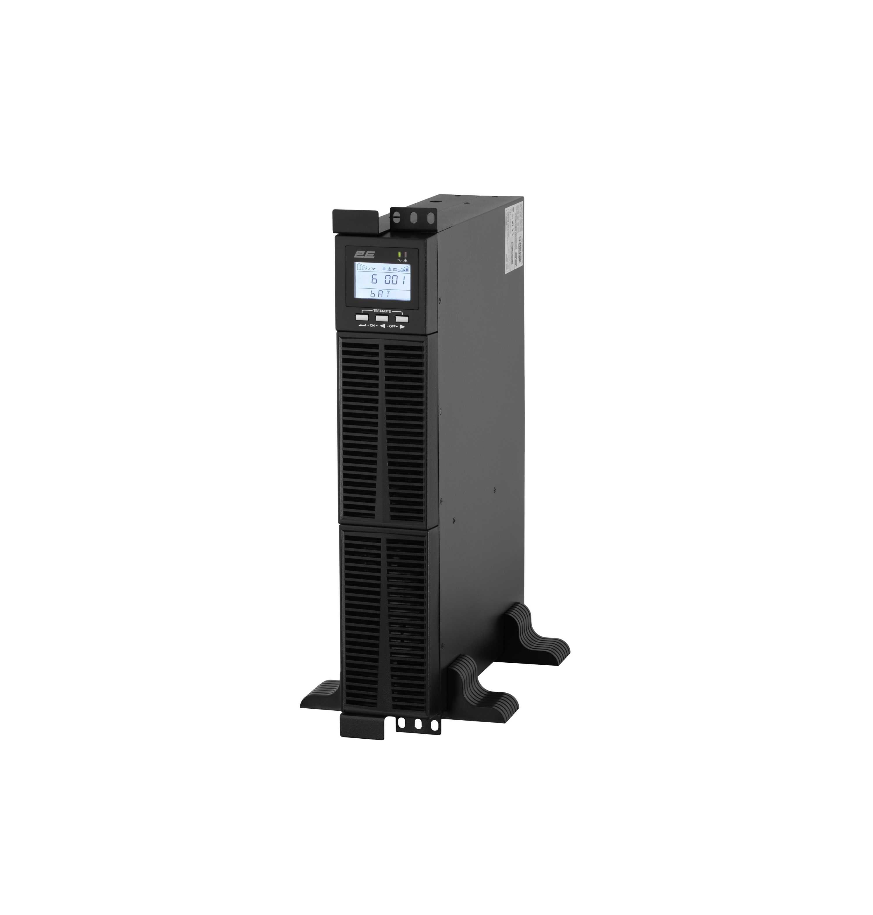 } ИБП 2E OD1000RT /1000VA/900W/RT2U/LCD/USB/3xSchuko