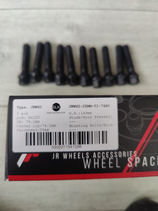 Distantieri 2.5cm/25mm BMW 5x120 distantiere + prezoane lungi incluse