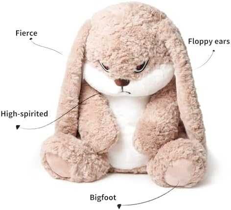 Нов Мек плюшен заек 50см играчка за гушкане подарък за деца възрастни