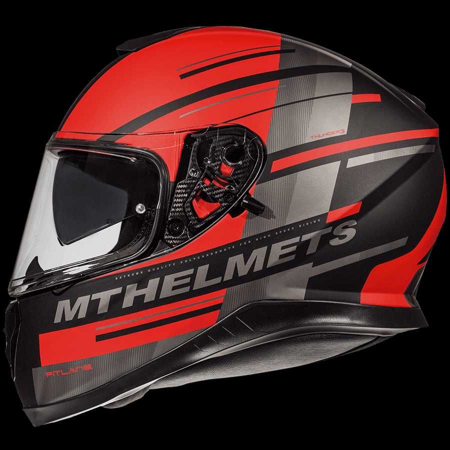 MT Helmets каска Thunder 3 Pitlane пистова мото каска с очила ПРОМО!