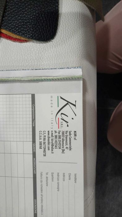 Кожен разтегателен диван с опция сън - Kir divani Italia