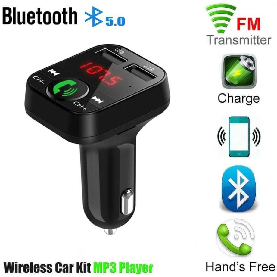 Receptor Receiver bluetooth 5.0 telefon modulator FM mp3 auto 12V USB