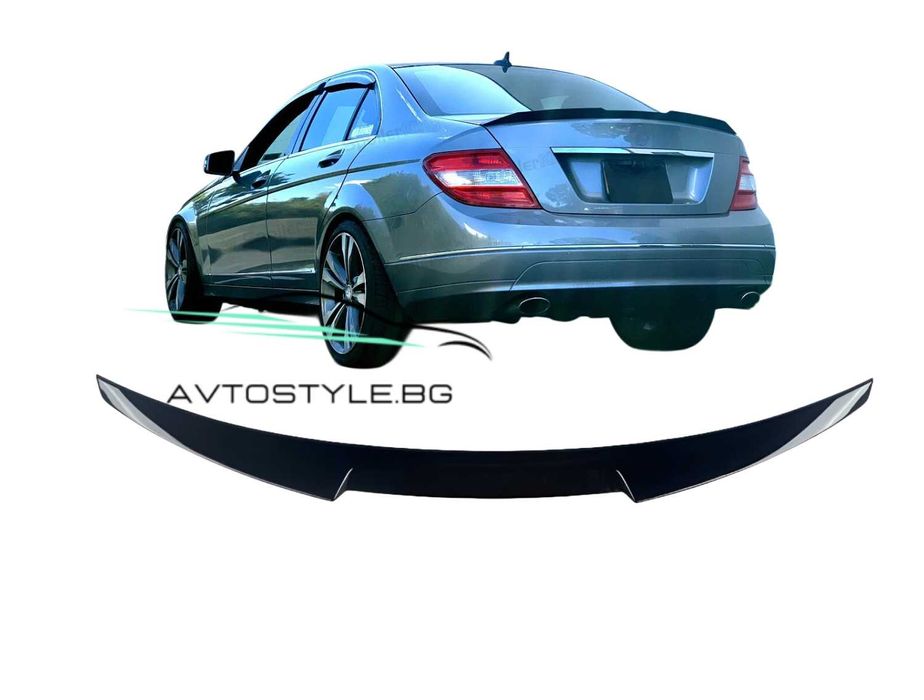Спойлер за задно стъкло ,  Mercedes W204 ,2007-2014г, Черен Лак