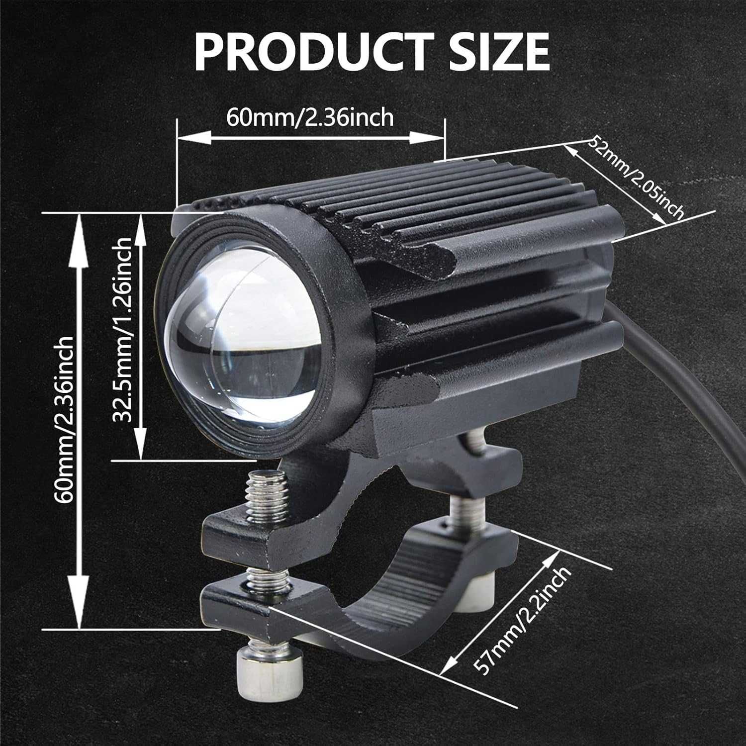 12000LM Мотоциклетни LED фарове за шофиране