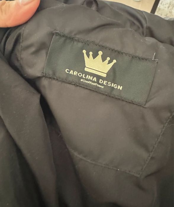 Geaca parca cu gluga blanita naturala vulpe argintie Carolina Design