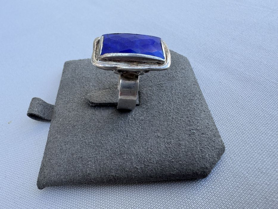 Inel din argint si lapis lazuli