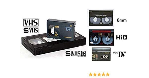 Transfer casete video VHS, mini DV si 8 mm pe DVD