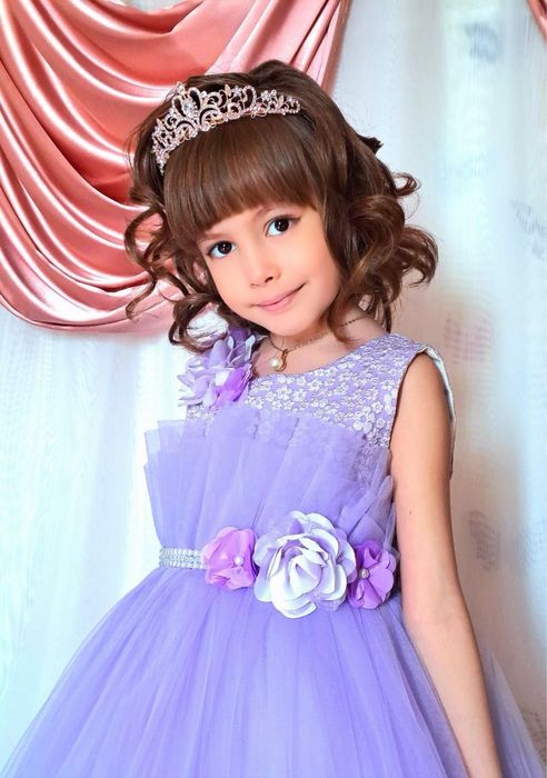 Пышное детское платье