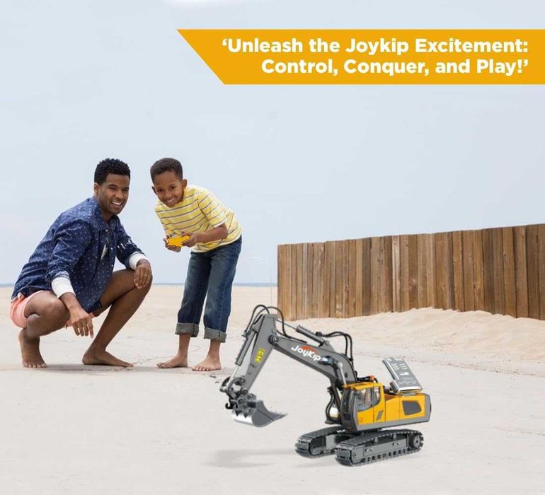 Играчка багер с дистанционно със светлини, звук и функция за копаене