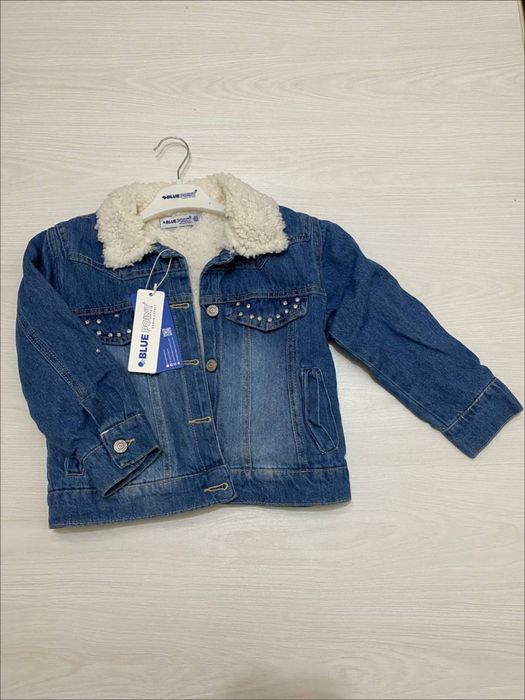 Джинсовая куртка утепленная 6/7