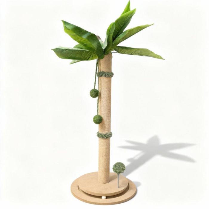 Stalp/palmier pentru ascutit ghiare si joaca pisici