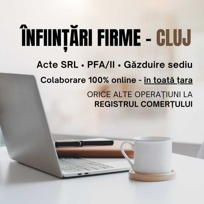 Infiintari firme / Infiintare firma / SRL PFA / Gazduire sediu / ONRC