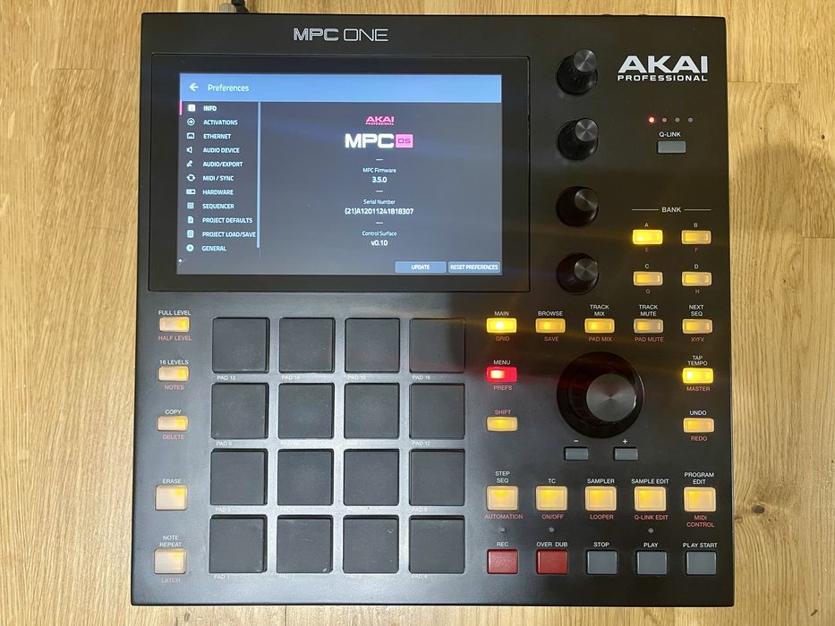 Vand Akai Mpc One