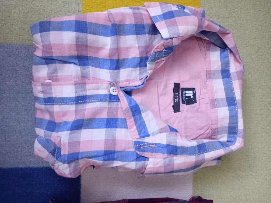 Set 10 camasi barbatesti casual maneca scurta marimi S si M