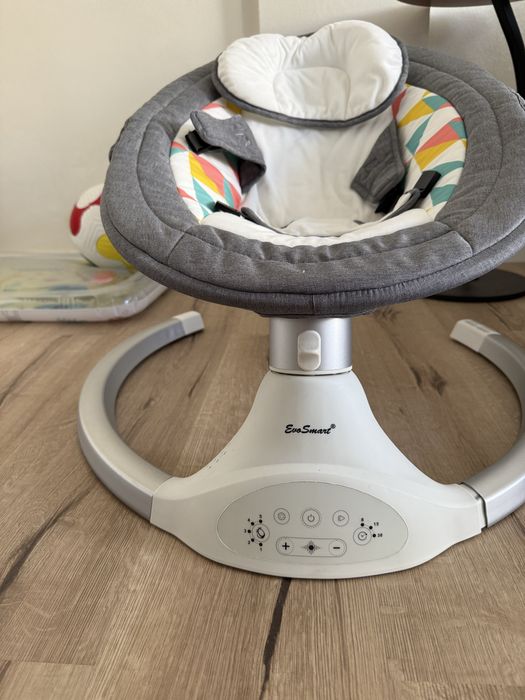 Leagăn electric EvoSmart BB06, multifuncțional bebe, 5 viteze