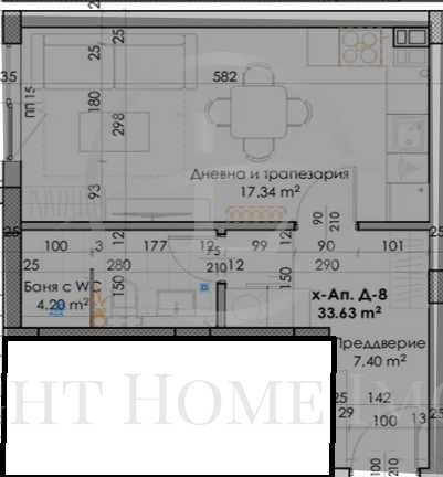 Продава се Едностаен апартамент в Пловдив, Кючук Париж - 40 кв.м за 1030 €/кв.м - Снимка #3