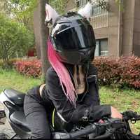 Волосы для мотоциклицеского шлема для девочк