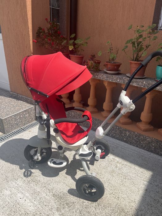 Vand Tricicleta cu scaun rotativ, 8-36 luni, roata cauciuc, mufa Mp3