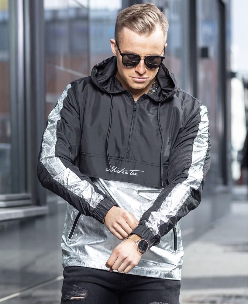 НОВО Mister Tee Reflective Windbreaker мъжки анорак ветровка S/M/L/XL