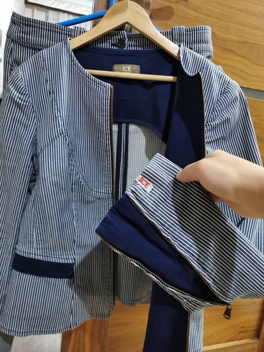 Джинсовый костюм Iceberg, размер 44