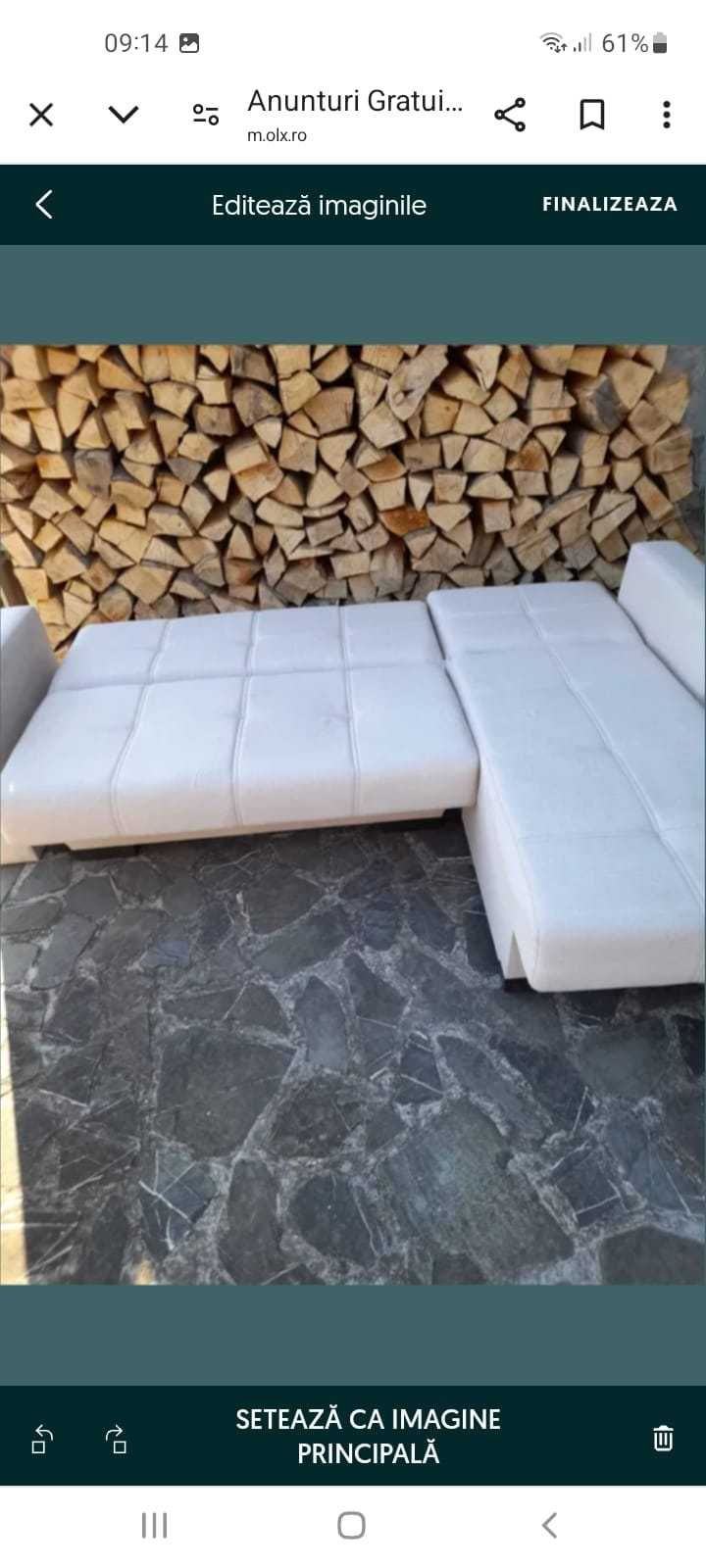 Canapea coltar extensibila