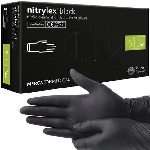 Нитрилни ръкавици без пудра Nitrylex black