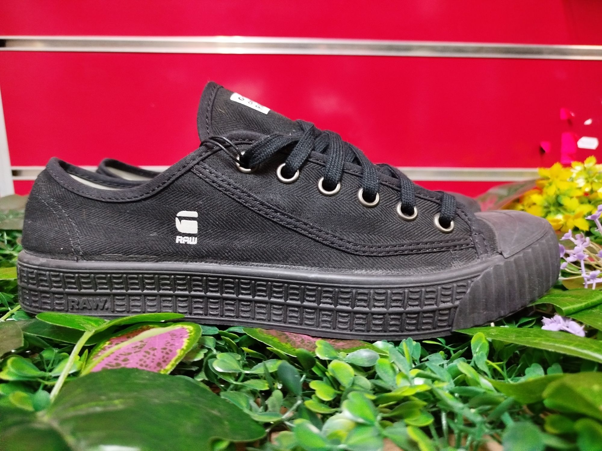 Оригинални ниски кецове G-Star Raw Rovulc 45  нови мъжки черни обувки