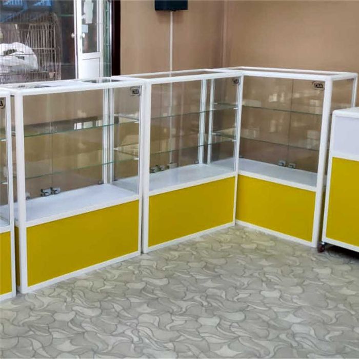 Прилавок витрина, стеклянная, metal oynaly vitrina va prilavkalar