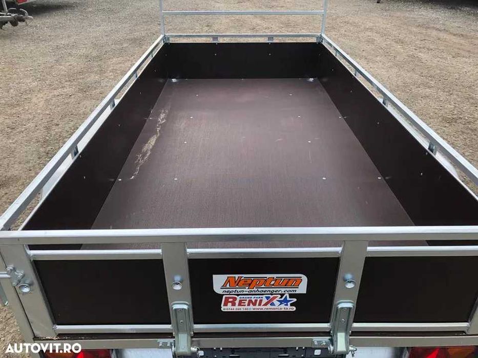 Remorca cu 2 axe Neptun TRAILWOOD 253/125/35,masa 750kg,categoria B