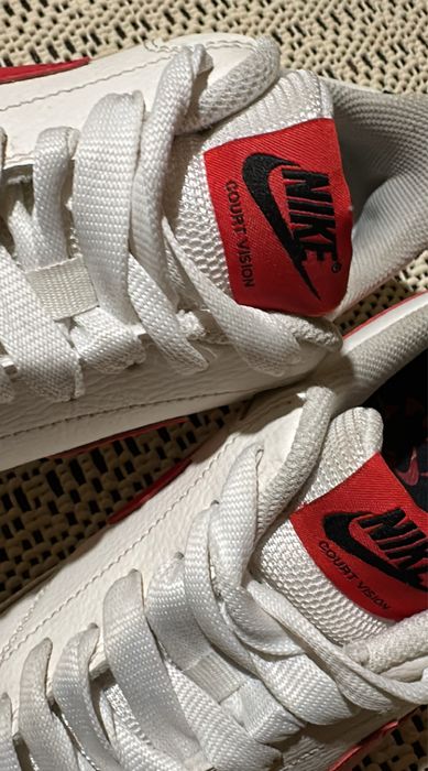 Nike Court Vision Low (White/University Red)