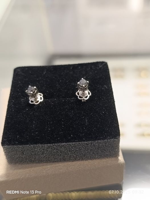 Cercei aur 18 k și diamante