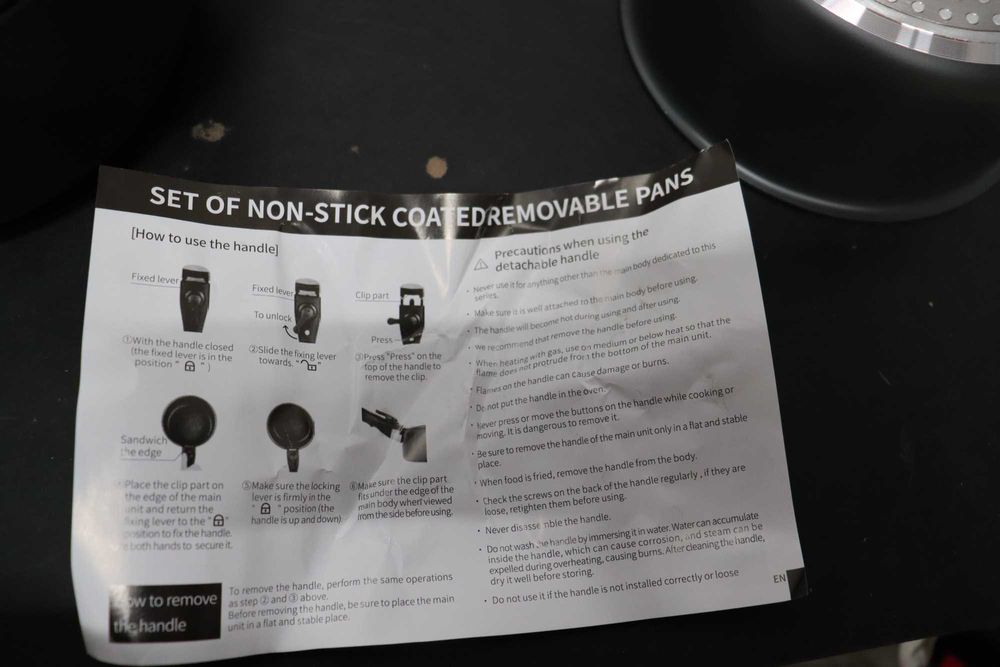 Комплект индукционни съдове за готвене BEZIA 10 части, незал. покритие