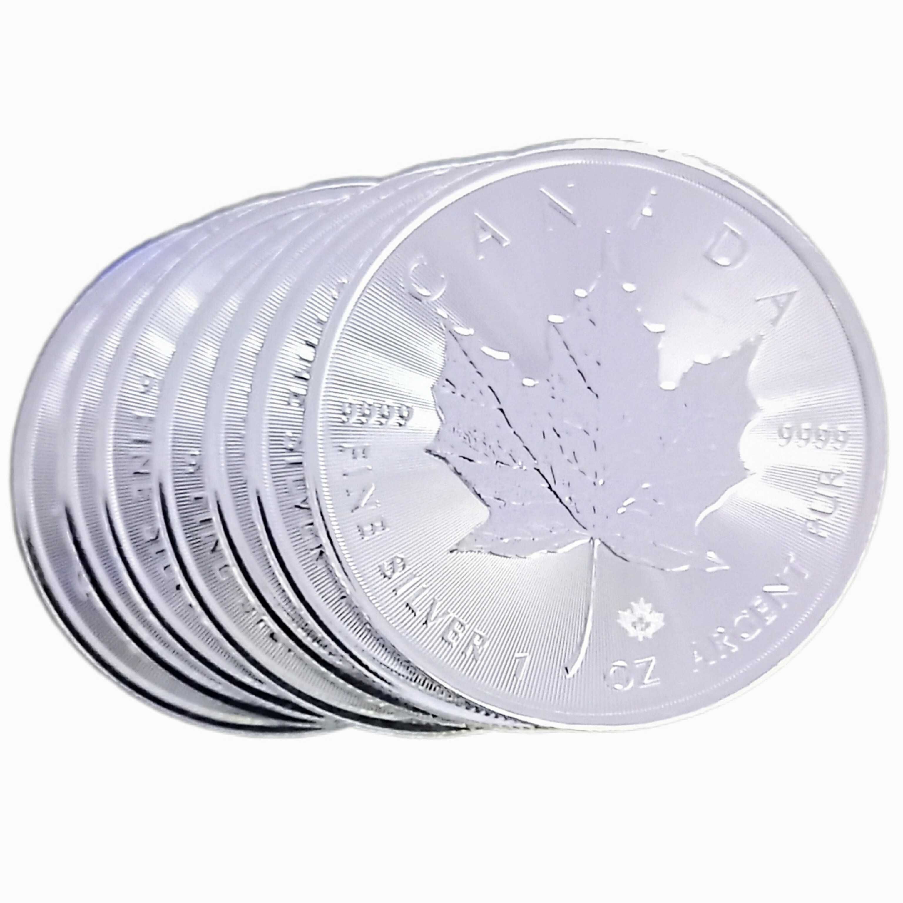 1 унция Сребърна монета ''Канадски кленов лист'' проба 999