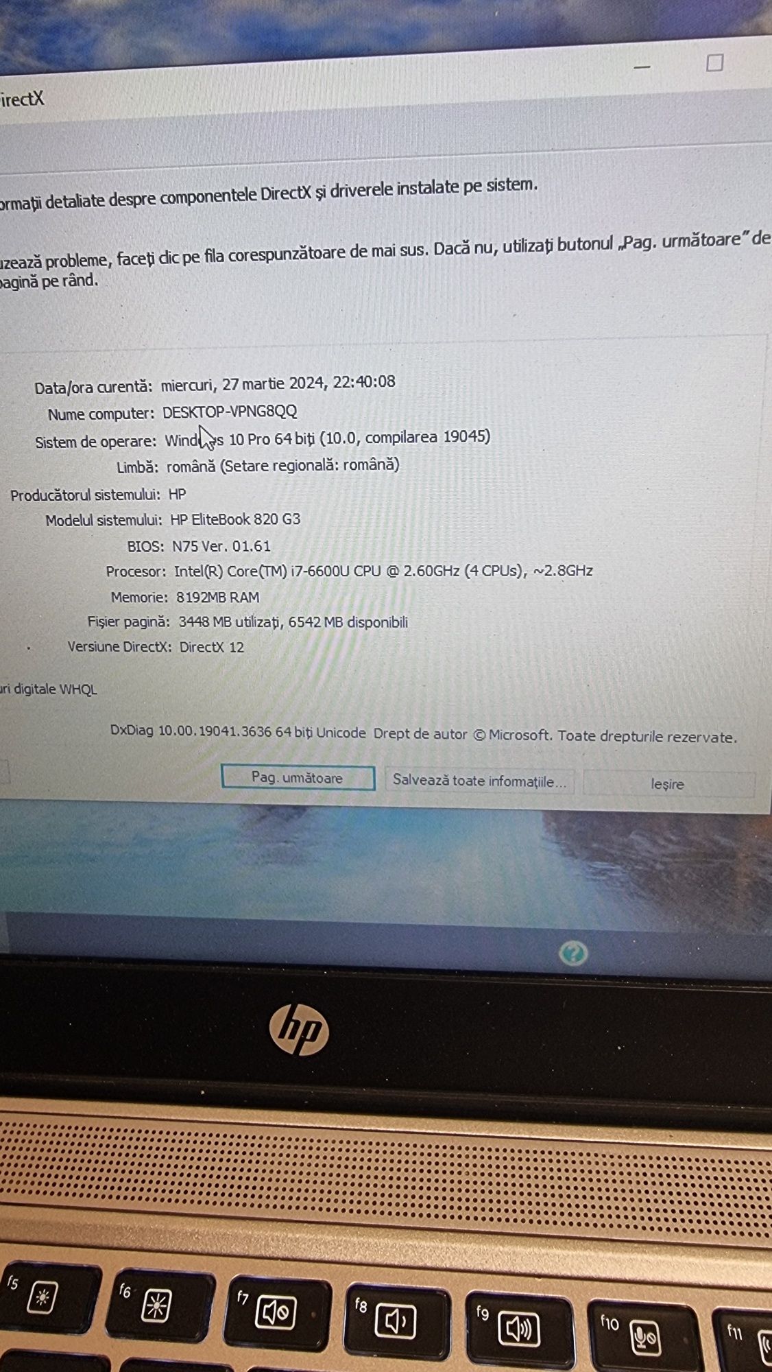 Laptop hp intel core i7