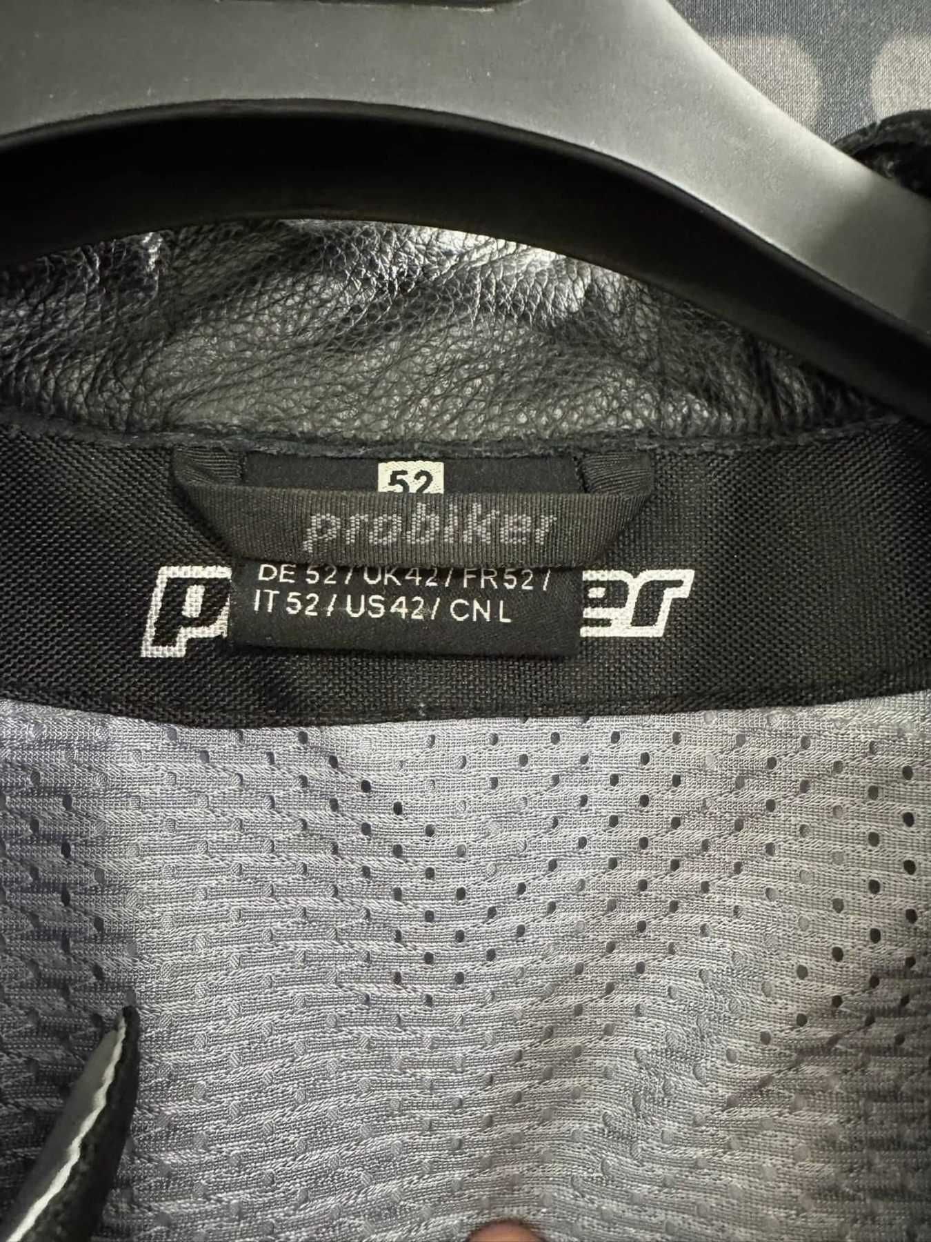 Кожен мото екип Probiker PRX-4 номер 52 на две части