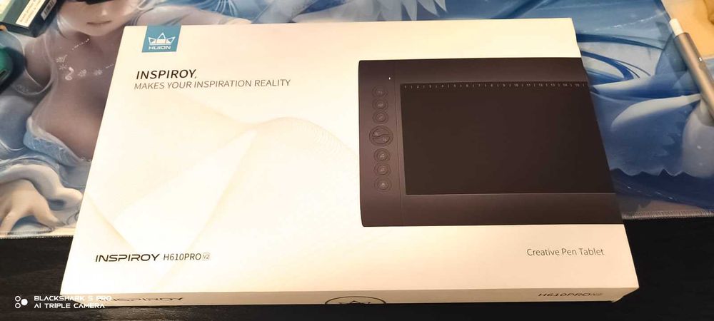 Tabletă grafică Profesionala Huion Inspiroy H610 Pro V2 – ca nouă