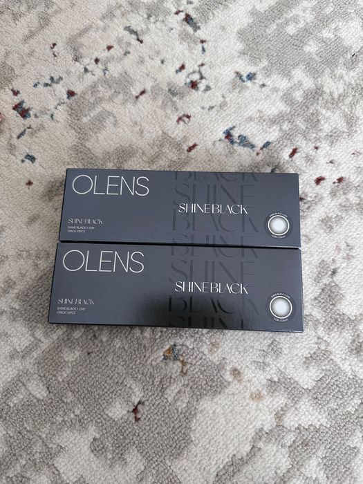 Однодневные корейские линзы черного цвета (-5.00, -4.75)