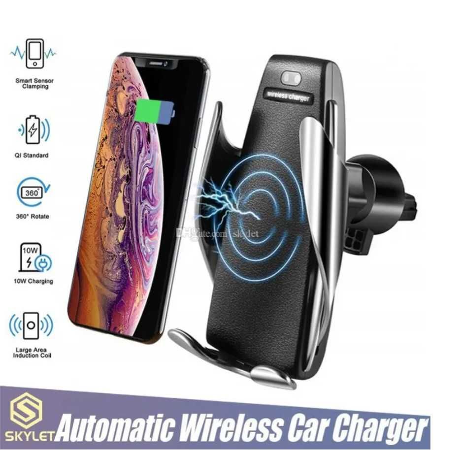 Стойка за кола с безжично зареждане Car Wireless Charger S5