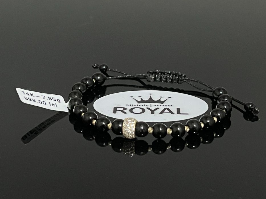 Bijuteria Royal CB : Bratara snur bile aur 14k 7,55 grame