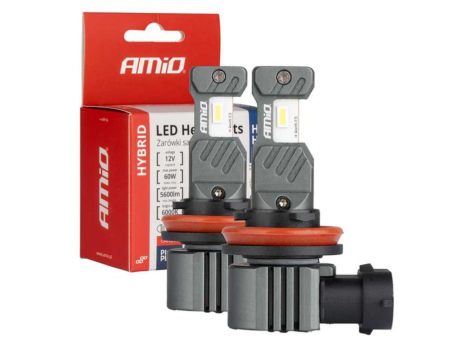 LED крушки H8 / H9 / H11 / H16 AMIO HYBRID Лед крушка Canbus 60W 6000K