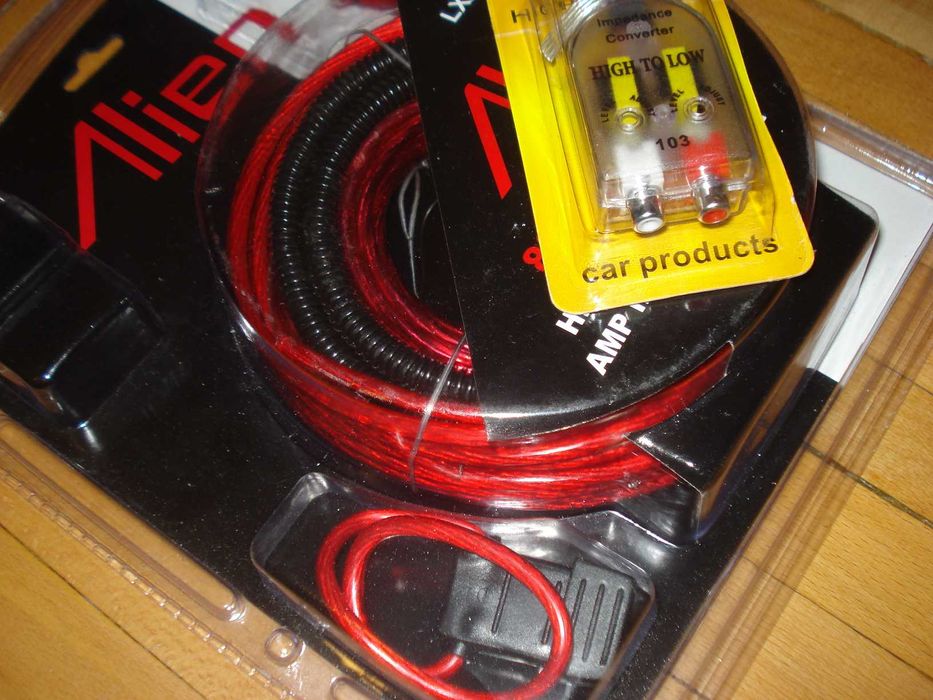 instalatie pentru subwoofer auto kit cabluri 800w filtru high - low